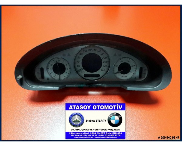 MERCEDES W209 CLK 270CDI 320CDI KADRAN 2095403147 - 2095404147 - 2095405547 - 2095406647 - 2095409847 A2095403147 A2095404147 A2095405547 A2095406647 A2095409847